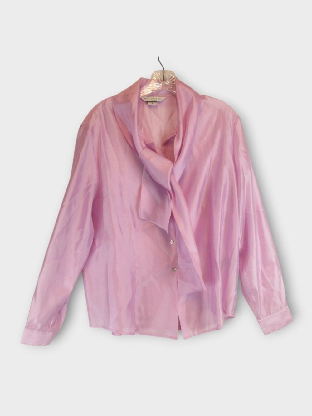 Bianca Nygard Bow Blouse Size 14 Lavender